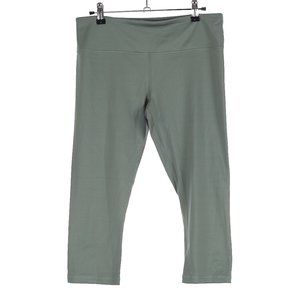 Glyder Mantra Crop Leggings in Silver Pine Women's Medium